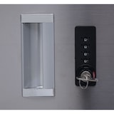 thumbnail of Mülltonnenverkleidung HWC-E83, Mülltonnenbox Mülltonnenabdeckung, erweiterbar 117x66x80cm ~ Edelstahl 30kg