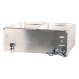 thumbnail of Romux® Baño María Eléctrico 2 Cubas GN 1/1 Sobremesa con Grifo de Vaciado y Regulador de Temperatura 30-110°C | Profesional Hostelería - 2000 W