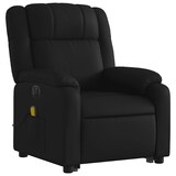 thumbnail of Décoshop26 - Fauteuil de relaxation fonction massage et inclinable fonction de levage électrique en PVC noir DEC027802