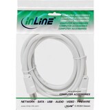 thumbnail of InLine® Antennenkabel, 2x geschirmt, >75dB, weiß, 2m