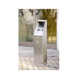 thumbnail of Staande asbak RVS zilver5,5L  | 240x240x870(h)mm