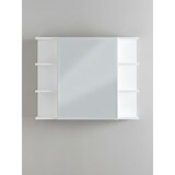 thumbnail of Moderner Hängeschrank mit Spiegel, Weiß, Wasserabweisend - Stauraum für Badezimmerutensilien. 80x20x65 cm | Kadima Design