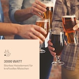 thumbnail of Mundschenk 3XL Maischekessel Bierbrauanlage 3.000 W 9 Programme 65 l Silber-Metallic