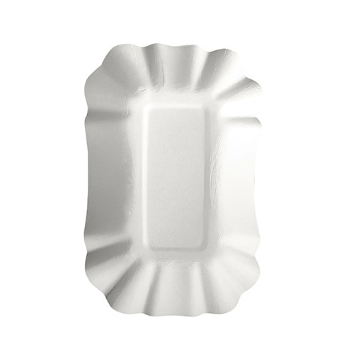 PAPSTAR 250 Schalen, Pappe "pure" eckig 9 cm x 14 cm x 3 cm weiss