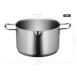 thumbnail of MÄSER Kochtopf 24 cm mit Glasdeckel, Edelstahl 18/10, Sanvito