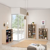 thumbnail of Libreria scaffale Vigo 9 ripiani color rovere e grigio, 150 cm altezza