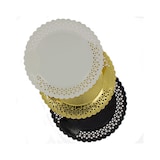 thumbnail of MONOUSO - Pappteller Spitzenpapiere Rund Golden 20 cm (50 Stück)