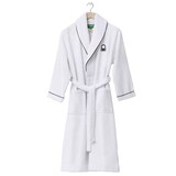thumbnail of Benetton - Albornoz M/L 100% Algodón 360GSM en color Blanco y Bordado en Negro - BLACK & WHITE