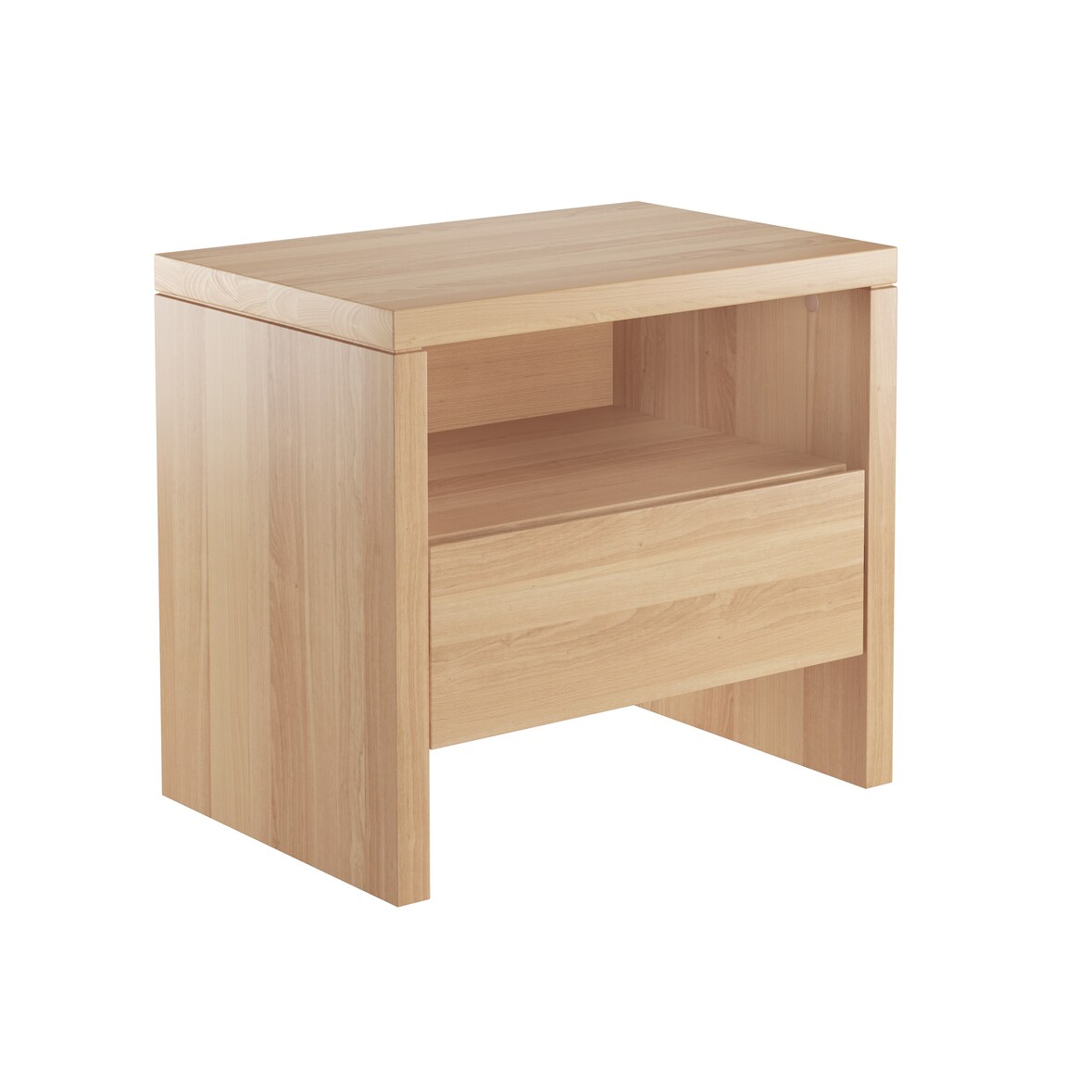 Bettkommode Buche geölt mit Schublade unten 90.20-K42-geölt