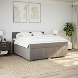 thumbnail of vidaXL Boxspringbett mit Matratze Taupe 200x200 cm Stoff