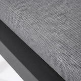 thumbnail of Apoio para os pés do exterior, alumínio reforçado antracite e almofada cinza