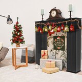 thumbnail of Geheimfach Kaminkonsole mit Stauraum - 107x100 Kaminumrandung Holz Kaminrahmen