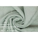 thumbnail of 6 Duschtücher PREMIUM 70 cm x 140 cm Farbe heugrün