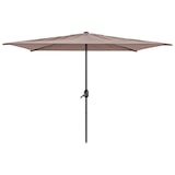 thumbnail of Ombrellone Rettangolare 3x2 M Da Giardino Parasole Per Balcone Con Air Vent Apertura A Manovella Anti UV Idrorepellente Mare Spiaggia Piscina Tortora