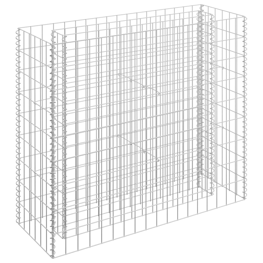 vidaXL Gabionen-Hochbeet Verzinkter Stahl 90×30×90 cm