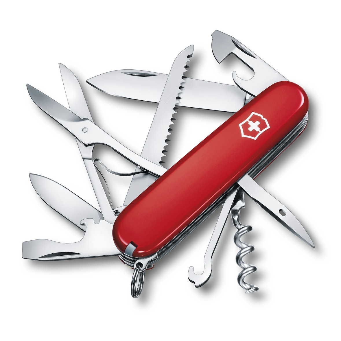 Victorinox Taschenmesser Huntsman, 91mm, mit 12 Funktionen, rot