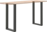 thumbnail of Helloshop26 - Set aus 2 U-förmigen Bartischbeinen 50 x 90 cm mit verstellbaren Nivellierfüßen modernes Design aus anthrazitfarbenem 02_0057462