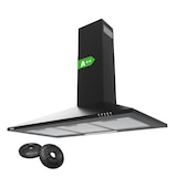 thumbnail of CIARRA A++ 370 m³/h Aspiratore 90 cm Cappe da parete Piramide Aspiratore 3 livelli VMB9201