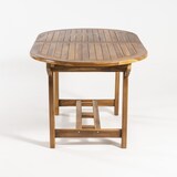 thumbnail of Mesa de jardín extensible 160/210 cm de madera teca, Madera teca grado A, Ovalada, Tamaño: 160/210x90x77 cm, Tratamiento al agua aplicado