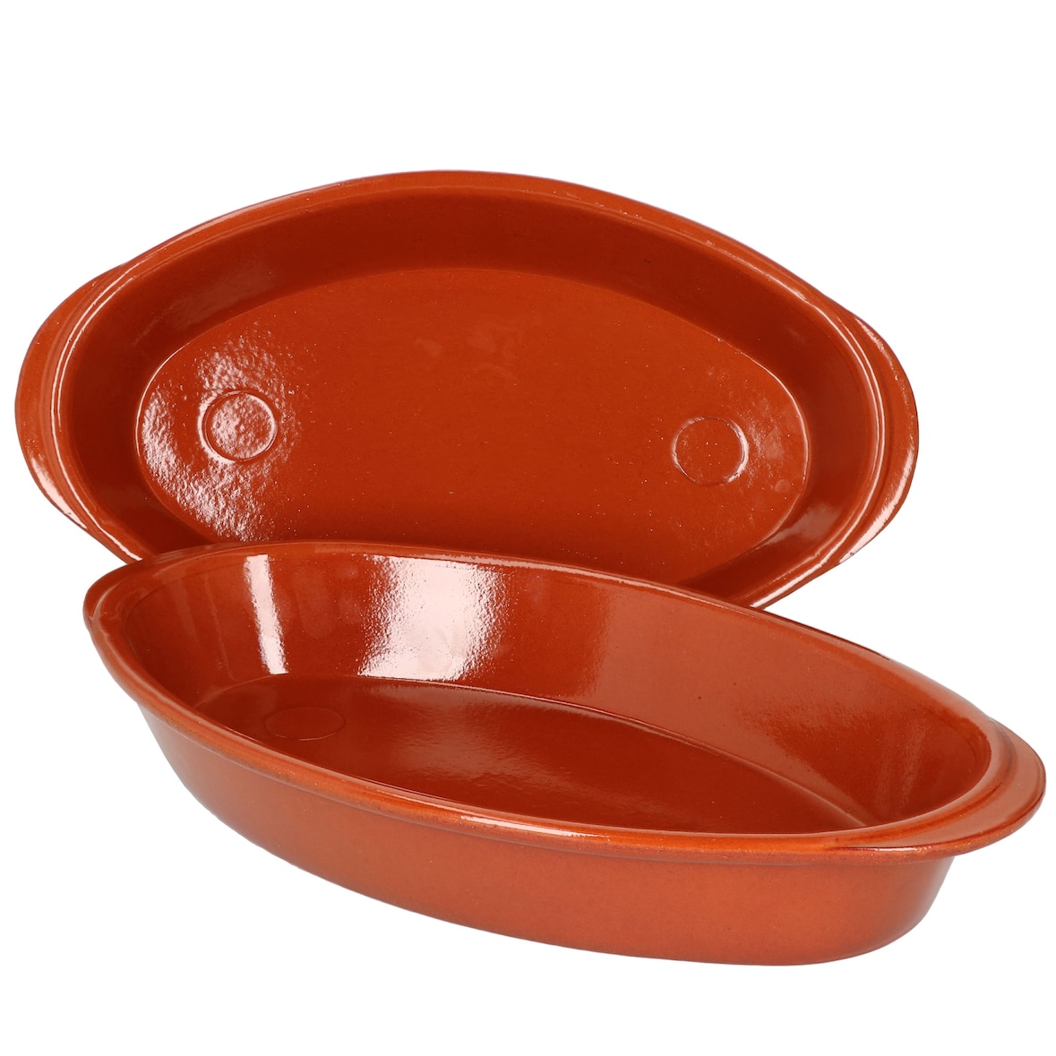 2er Set Ovale Auflaufform Boris Ton 32x18cm Größe M Mittelalter Wikinger