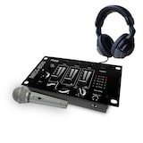 thumbnail of Table de mixage Table de mixage - Ibiza sound MIX800 - 3 voies 5 entrées - casque DJ - micro silver