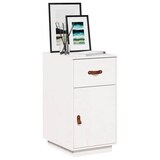 thumbnail of vidaXL Schreibtisch-Schrank Weiß 40x50x75 cm Massivholz Kiefer