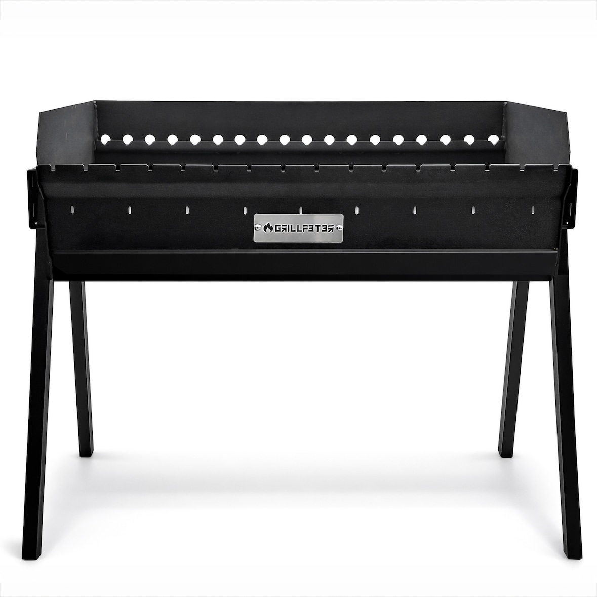 Profi Mangal Altan 90 Stahl 3mm Schaschlikgrill mit Aschekasten