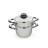 thumbnail of ECOVITAM | Cuiseur vapeur 3,8L Inox 18/10 | Diamètre 20cm | Sans PFAS | Tous feux dont induction | Thermomètre intégré | Fabriqué en Italie