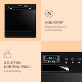 thumbnail of Amazonia 8 Geschirrspülmaschine 1620 Watt 8 Maßgedecke 49 dB Aquastop Schwarz