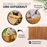 thumbnail of 2x Faltbare, kurvige Sonnenliege mit Kofferfunktion und verstellbarer Kopfstütze