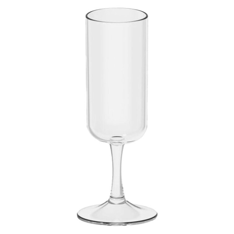 MONOUSO - Sektflöte Spritzguss Niedrigem Fuß "Essenza" Tritan 125 ml (1 Stück)