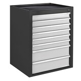 thumbnail of PROREGAL Schubladenschrank Kobra mit 8 Schubladen | HxBxT 90x71x55cm | Anthrazitgrau/Lichtgrau