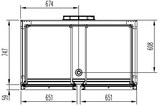 thumbnail of GastroHero Kühlschrank Profi 1400 GN 2/1 - mit 2 Türen