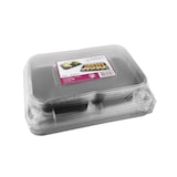 thumbnail of MONOUSO - Herbruikbare Kunststof Dienblad met Deksel Zwart 35x24cm (5 stuks)