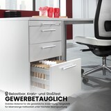 thumbnail of bümö Schreibtisch Schrank Büro mit Hängeregister für Hängeordner, Schubladenschrank Holz in Buche, Container mit Schubladen & Hängeregistratur -