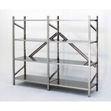 thumbnail of SCAFFALATURA a piani ad incastro in acciaio inox cm. 110x30x150h