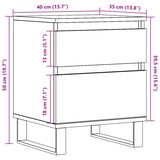 thumbnail of vidaXL Nachttisch Altholz-Optik 40x35x50 cm Holzwerkstoff