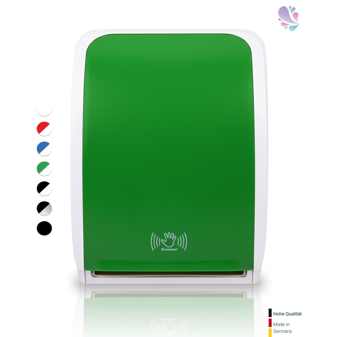 Handtuchspender SENSOR, berührungslos, Blattlängenregulator & weitere Innovationen, Blanc Cosmos