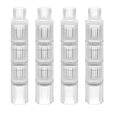 thumbnail of Relaxdays Kerzenständer Stabkerzen, 20er Set, HxD: 7 x 4 cm, aus Glas, geriffelt, runde Stabkerzenhalterung, transparent