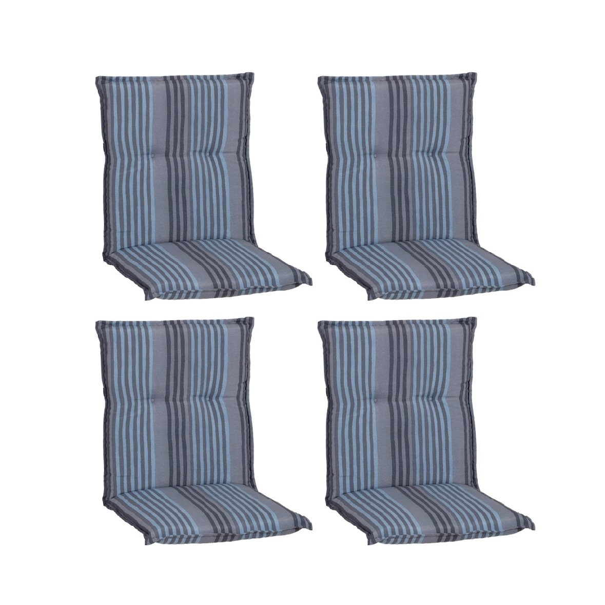 beo Niederlehner 4er Set Tissa BE210 blauer Streifen dänisches Design