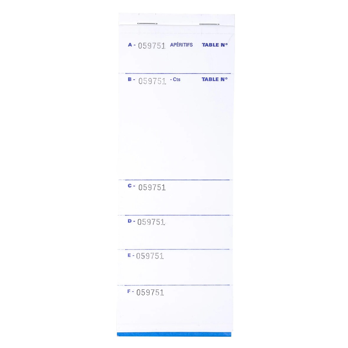 Exacompta 96208E 50x Notepad Exac Restau 9.6x17cm 50Bl Trip - x 50 -