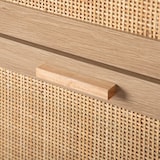 thumbnail of KLAST Zapatero estrecho en madera color natural y ratán natural Tahiti