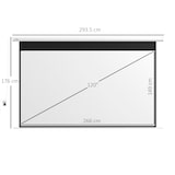 thumbnail of HOMCOM Telo per Proiettore 120" 16:9 Motorizzato con Telecomando