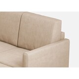 thumbnail of Karay 2-zits medium zitbank (twee zitplaatsen van 70 cm) + poef buitenafmetingen L.158 D.145 kleur beige