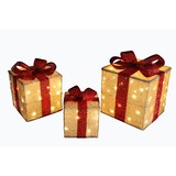 thumbnail of Tarrington House Set di 3 regali di Natale a LED, metallo, 20/24/32 cm, 80 LED, 1.4 W, bianco caldo