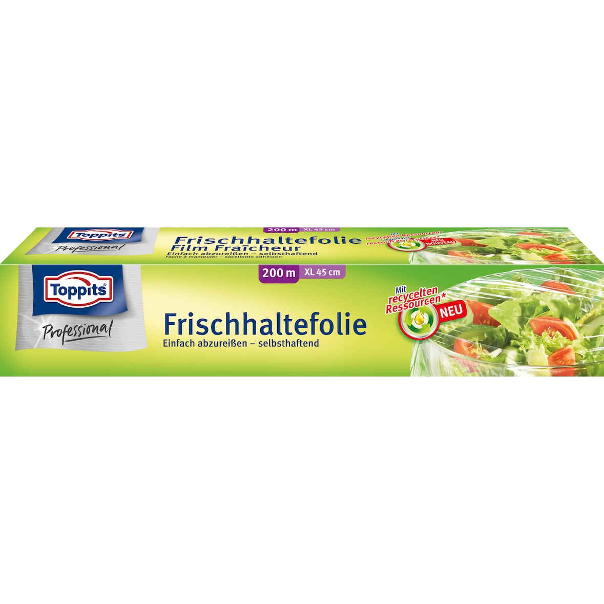 Toppits Frischhaltefolie, extra breit, 200 m, transparent