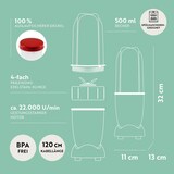 thumbnail of GOURMETmaxx Mr. Magic 400 W in Rot/Weiß, 4-tlg.