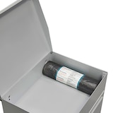 thumbnail of ARREGUI Top CR222-B Recycling Abfalleimer / Mülleimer aus Stahl mit Aufbewahrungsbox mit Deckel, 2 Fach Mülltrennsystem, 2 x 17L (34L), hellgrau