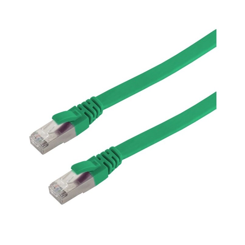 Helos ultra slim Patchkabel U/UTP Cat 6 grün 3,0m