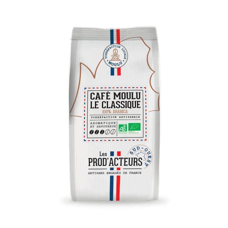 Café Le Classique Pur Arabica Bio moulu KG Prod'Acteurs
